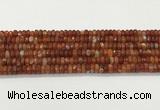 CAA5441 15.5 inches 6*8mm faceted rondelle agate gemstone beads