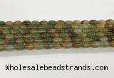 CAA5451 15.5 inches 8*12mm rice agate gemstone beads