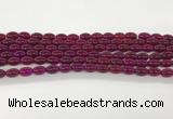 CAA5453 15.5 inches 8*12mm rice agate gemstone beads