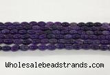 CAA5455 15.5 inches 8*12mm rice agate gemstone beads