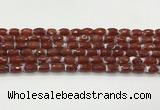 CAA5460 15.5 inches 8*12mm faceted rice agate beads