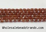 CAA5461 15.5 inches 8*12mm faceted rice agate beads