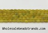 CAA5468 15.5 inches 8*12mm faceted rice agate beads