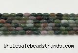 CAA5471 15.5 inches 8*12mm faceted rice agate beads