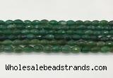 CAA5474 15.5 inches 8*12mm faceted rice agate beads