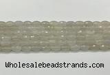 CAA5480 15.5 inches 8*12mm faceted rice agate beads