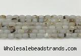 CAA5481 15.5 inches 8*12mm faceted rice agate beads