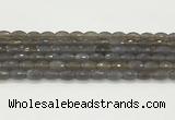 CAA5482 15.5 inches 8*12mm faceted rice agate beads