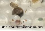 CAA5780 15 inches 6mm faceted round montana agate beads