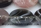 CAA5893 15 inches 12*16mm oval botswana agate gemstone beads