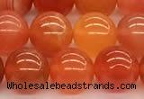 CAA5925 15 inches 8mm round red botswana agate beads