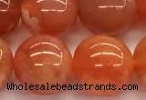 CAA5927 15 inches 12mm round red botswana agate beads