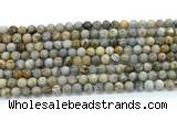 CAA6120 15.5 inches 4mm round bamboo leaf agate gemstone beads