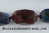 CAA613 15.5 inches 18*32mm faceted nuggets dragon veins agate beads