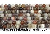 CAA6137 15 inches 4mm round Botswana agate beads wholesale