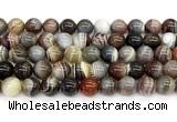 CAA6140 15 inches 10mm round Botswana agate beads wholesale