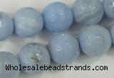 CAA741 15.5 inches 18mm faceted round blue lace agate beads