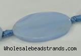 CAA743 15.5 inches 21*40mm oval blue lace agate beads wholesale