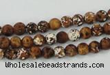 CAA749 15.5 inches 6mm round wooden agate beads wholesale