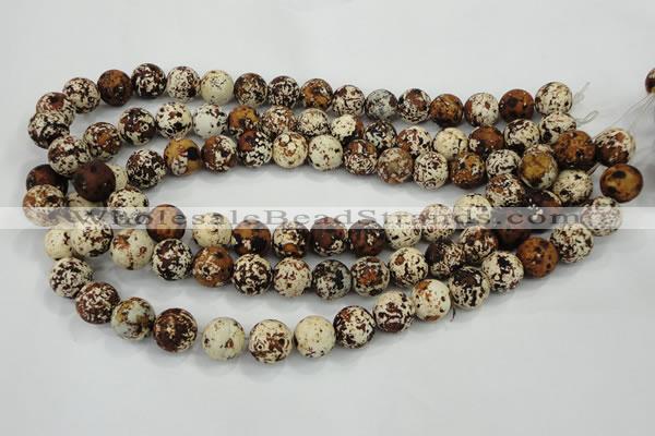 CAA754 15.5 inches 16mm round wooden agate beads wholesale