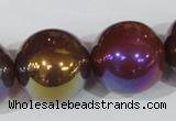 CAA876 15.5 inches 24mm round AB-color red agate beads