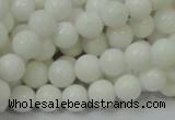 CAA93 15.5 inches 10mm round white agate gemstone beads wholesale