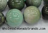 CAB02 15.5 inches 20mm round green grass agate gemstone beads