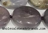 CAB1000 15.5 inches 15*20mm - 18*23mm nuggets purple agate gemstone beads