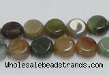 CAB128 15.5 inches 10mm coin india agate gemstone beads wholesale