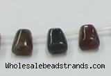 CAB130 15.5 inches 8*12mm trapezoid india agate gemstone beads