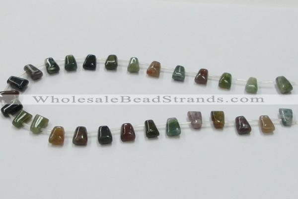 CAB130 15.5 inches 8*12mm trapezoid india agate gemstone beads