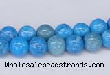 CAB221 15.5 inches 8mm round blue crazy lace agate beads