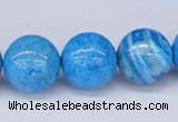 CAB224 15.5 inches 16mm round blue crazy lace agate beads