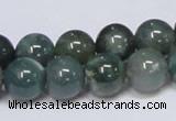 CAB386 15.5 inches 12mm round moss agate gemstone beads wholesale