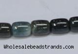 CAB392 15.5 inches 10*12mm column moss agate gemstone beads wholesale