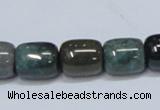 CAB393 15.5 inches 12*14mm column moss agate gemstone beads wholesale