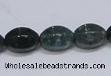 CAB423 15.5 inches 10*14mm faceted rice moss agate gemstone beads