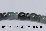 CAB426 15.5 inches 9*13mm vase-shaped moss agate gemstone beads