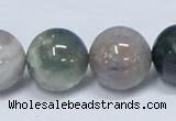 CAB436 15.5 inches 18mm round indian agate gemstone beads wholesale