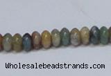 CAB440 15.5 inches 4*8mm rondelle indian agate gemstone beads