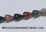 CAB444 15.5 inches 8*10mm teardrop indian agate gemstone beads