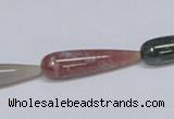 CAB445 15.5 inches 8*30mm teardrop indian agate gemstone beads