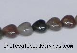 CAB453 15.5 inches 10*10mm heart indian agate gemstone beads