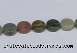 CAB455 15.5 inches 10mm coin indian agate gemstone beads wholesale