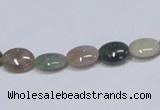 CAB456 15.5 inches 8*10mm oval indian agate gemstone beads wholesale