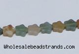 CAB458 15.5 inches 8*8mm star indian agate gemstone beads wholesale