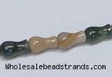 CAB464 15.5 inches 7*12mm vase-shaped indian agate gemstone beads