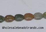 CAB467 15.5 inches 8*10mm freeform indian agate gemstone beads