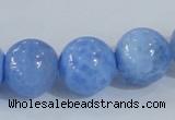 CAB649 15.5 inches 16mm round fire crackle agate beads wholesale