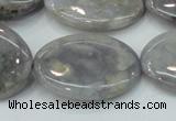 CAB928 15.5 inches 22*30mm oval natural purple agate beads wholesale